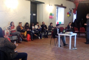El equipo se reunió en la Casa de la Cultura de Fontibón, espacio que también reúne historia local.