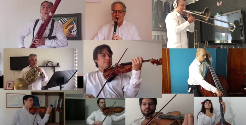 personas tocando instrumentos