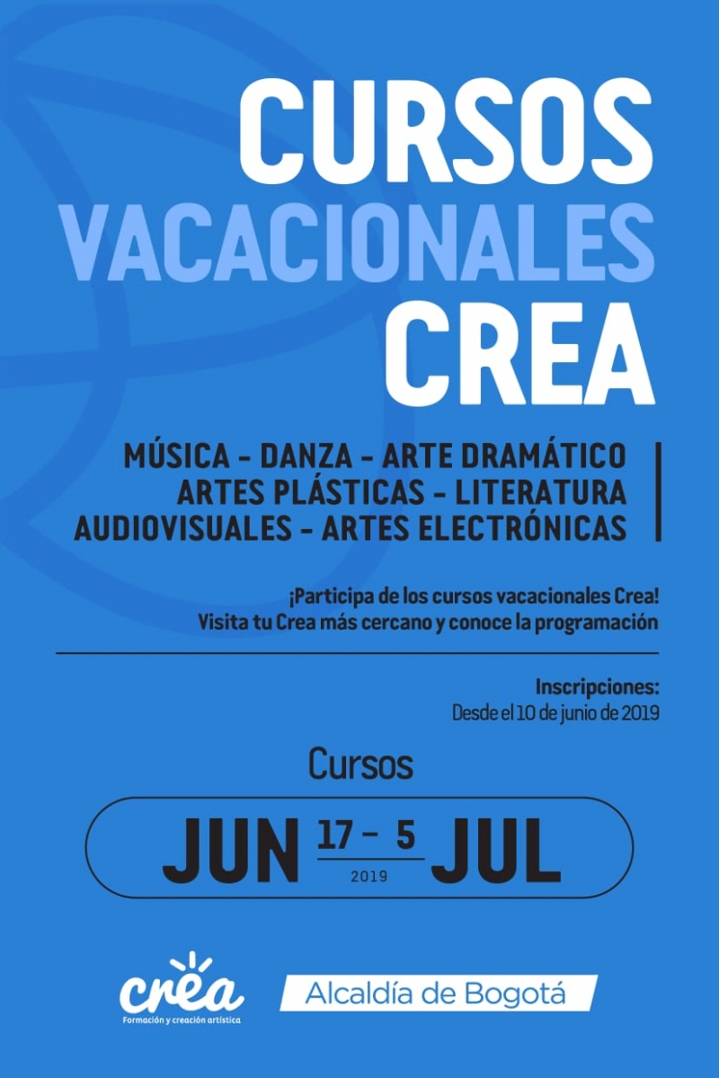 CREA BARRIO INGLES "Participa de los Cursos Vacacionales del CREA"