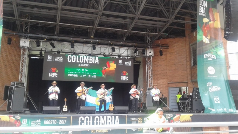 Presentación como banda invitada en el Festival Colombia al Parque en agosto del 2017.