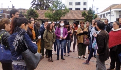 El equipo territorial conoce a través de un recorrido, el valor patrimonial de Fontibón.